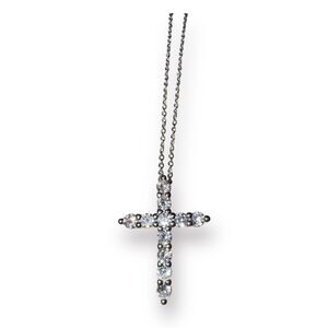 Sterling‎ Silver 925 Cross Necklace Pendant with Crystals from Swarovski